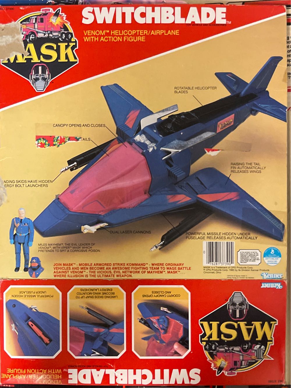 Vintage Switchblade - Kenner (M.A.S.K.) action figure collectible [Barcode 076281373904] - Main Image 2