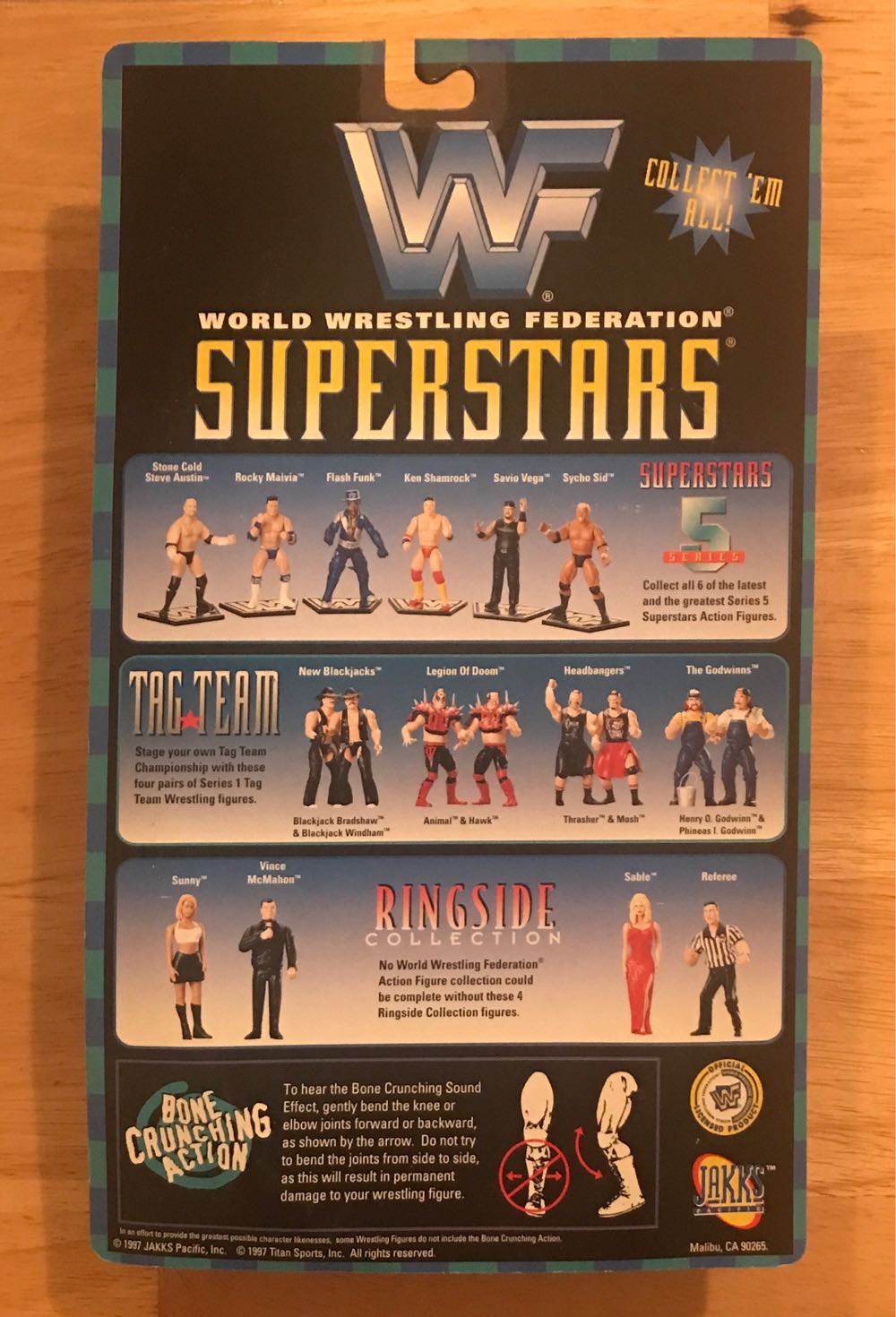 WWF Jakks Pacific BCA Superstars Best Of 1997: Goldust - WWF Jakks Pacific BCA (WWF Jakks Pacific BCA Superstars Best Of 1997) action figure collectible [Barcode 039897807652] - Main Image 2