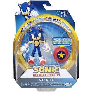 Hedgehog Sonic The Hedgehog With Invincible Item Box Jakks New In - Jakks Pacific (Sonic) action figure collectible [Barcode 192995412354] - Main Image 2