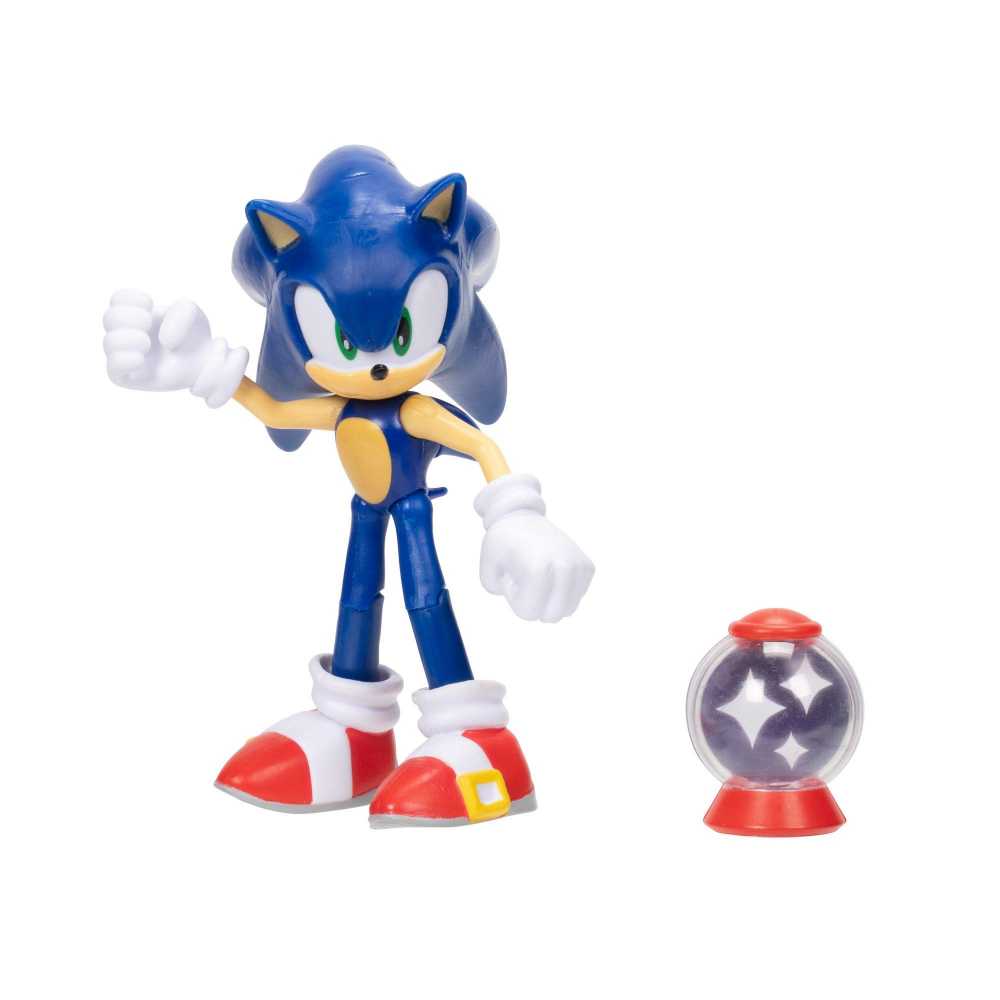 Hedgehog Sonic The Hedgehog With Invincible Item Box Jakks New In - Jakks Pacific (Sonic) action figure collectible [Barcode 192995412354] - Main Image 4