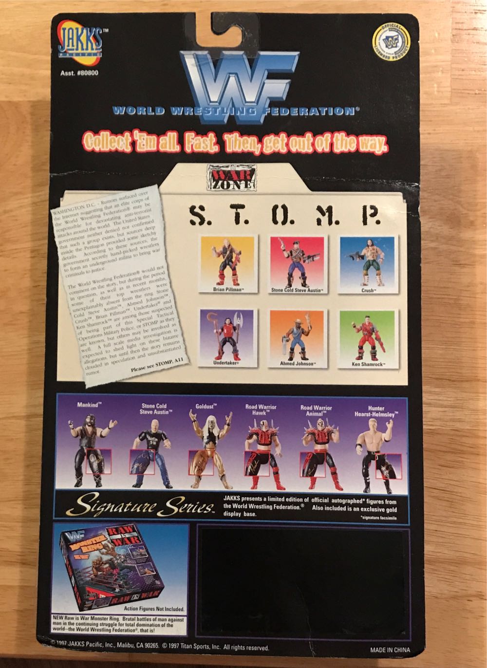 Ken Shamrock - S.T.O.M.P. Series 1 - Jakks Pacific (WWF S.T.O.M.P. Series 1) action figure collectible [Barcode 039897808031] - Main Image 2