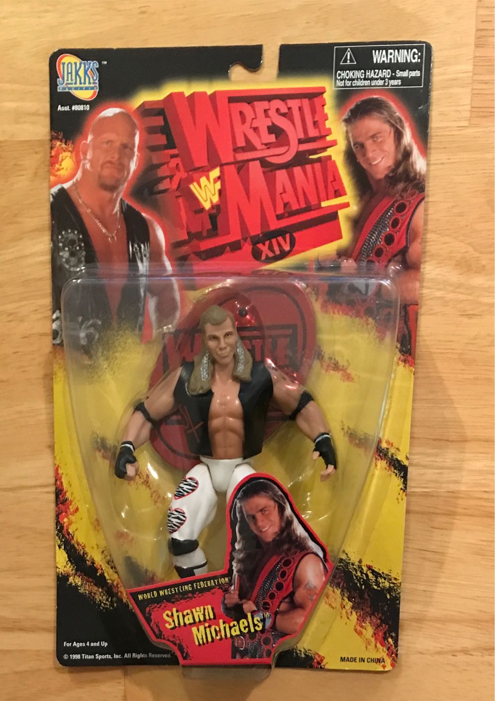 WWF Jakks Pacific BCA Wrestlemania XIV Series: Shawn Michaels - WWF Jakks Pacific BCA (WWF Jakks Pacific BCA Wrestlemania XIV Series) action figure collectible [Barcode 039897808154] - Main Image 1