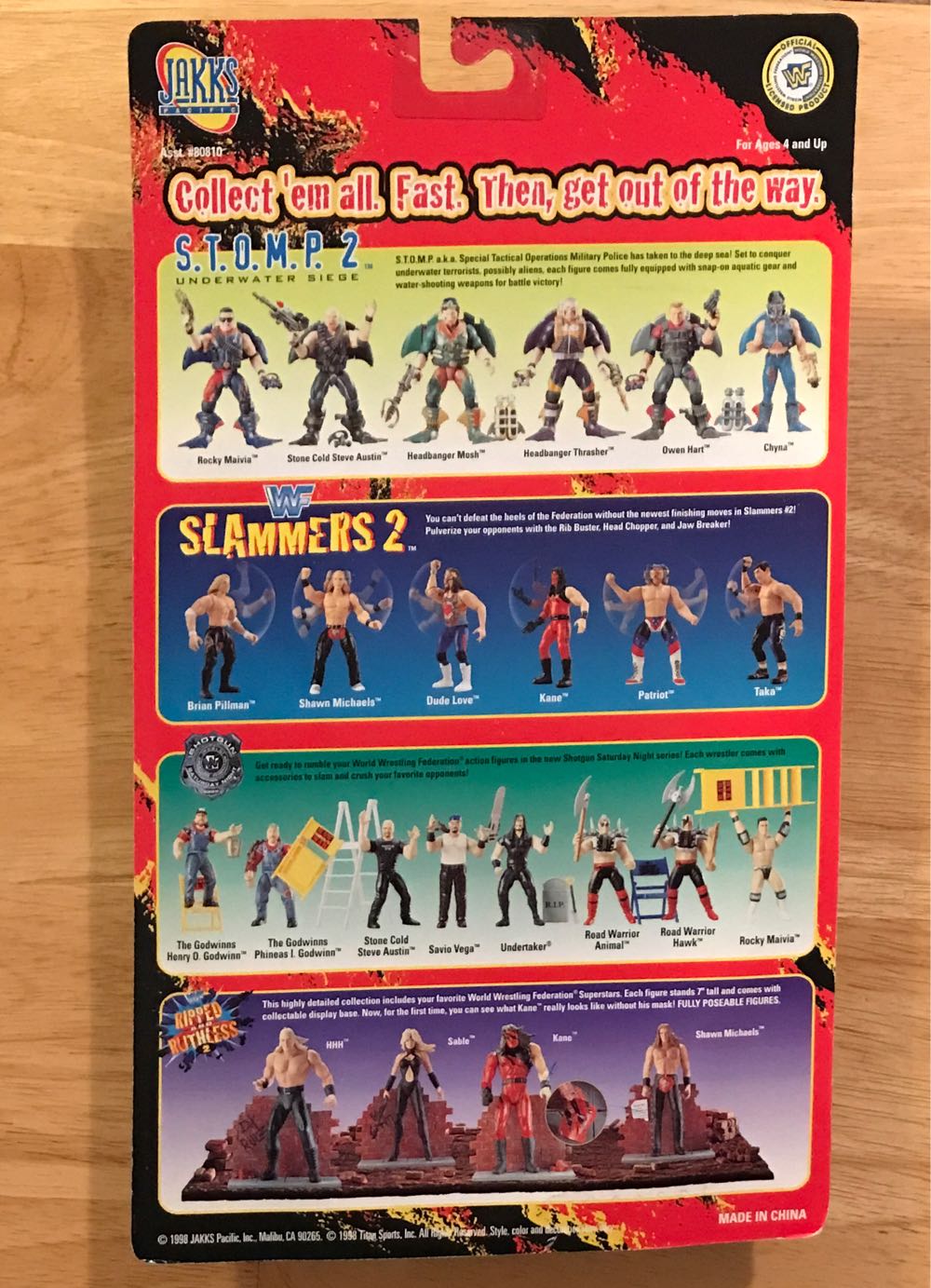 WWF Jakks Pacific BCA Wrestlemania XIV Series: Shawn Michaels - WWF Jakks Pacific BCA (WWF Jakks Pacific BCA Wrestlemania XIV Series) action figure collectible [Barcode 039897808154] - Main Image 2