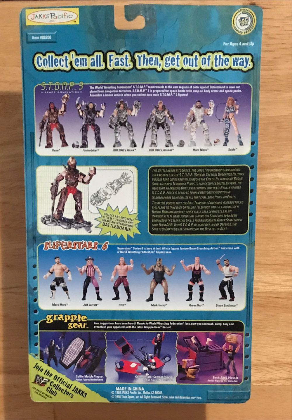 WWF Jakks Pacific BCA S.T.O.M.P. Series 3 “Space Domination”: Marc Mero - WWF Jakks Pacific BCA (WWF Jakks Pacific BCA S.T.O.M.P. Series 3 “Space Domination”) action figure collectible [Barcode 039897882055] - Main Image 2