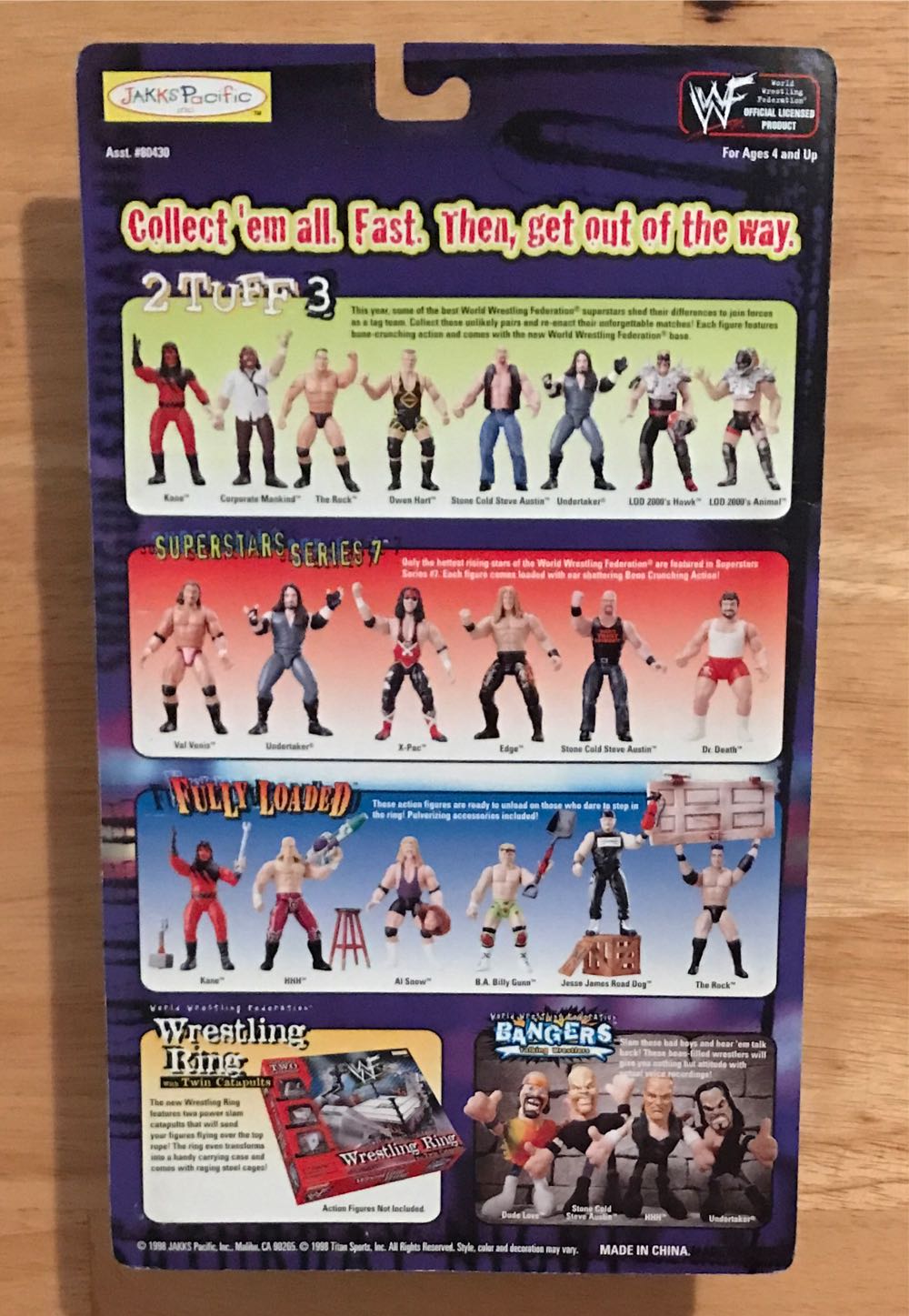 WWF Jakks Pacific BCA Shotgun Saturday Night Series 2: Kane - WWF Jakks Pacific BCA (WWF Jakks Pacific BCA Shotgun Saturday Night Series 2) action figure collectible [Barcode 039897804316] - Main Image 2