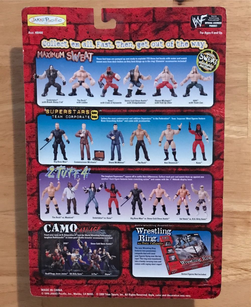 WWF Jakks Pacific BCA Summer Slam ‘99 Deadly Games Series 1: Droz - WWF Jakks Pacific BCA (WWF Jakks Pacific BCA Summer Slam ‘99 Deadly Games Series 1) action figure collectible [Barcode 039897804651] - Main Image 2