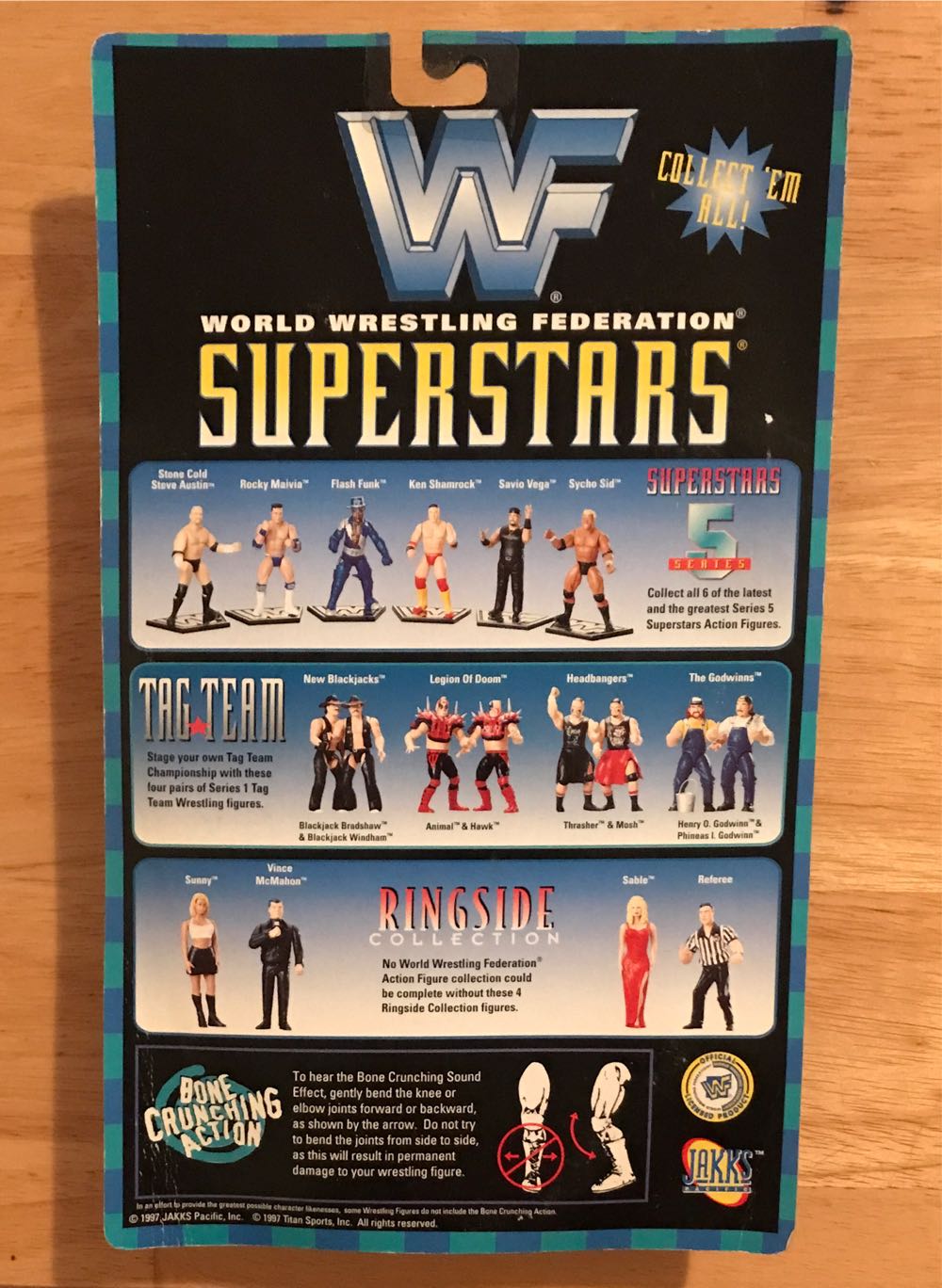 WWF Jakks Pacific BCA Superstars Best Of 1997: British Bulldog - WWF Jakks Pacific BCA (WWF Jakks Pacific BCA Superstars Best Of 1997) action figure collectible [Barcode 039897807423] - Main Image 2