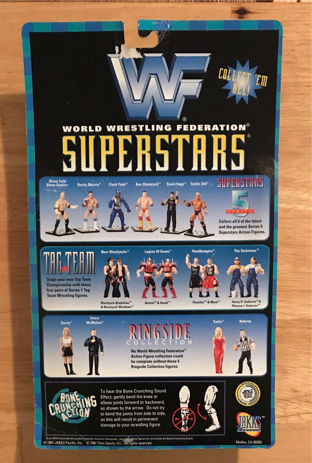 WWF Jakks Pacific BCA Superstars Best Of 1997 Series 2: Ken Shamrock - WWF Jakks Pacific BCA (WWF Jakks Pacific BCA Superstars Best Of 1997 Series 2) action figure collectible [Barcode 039897807638] - Main Image 2