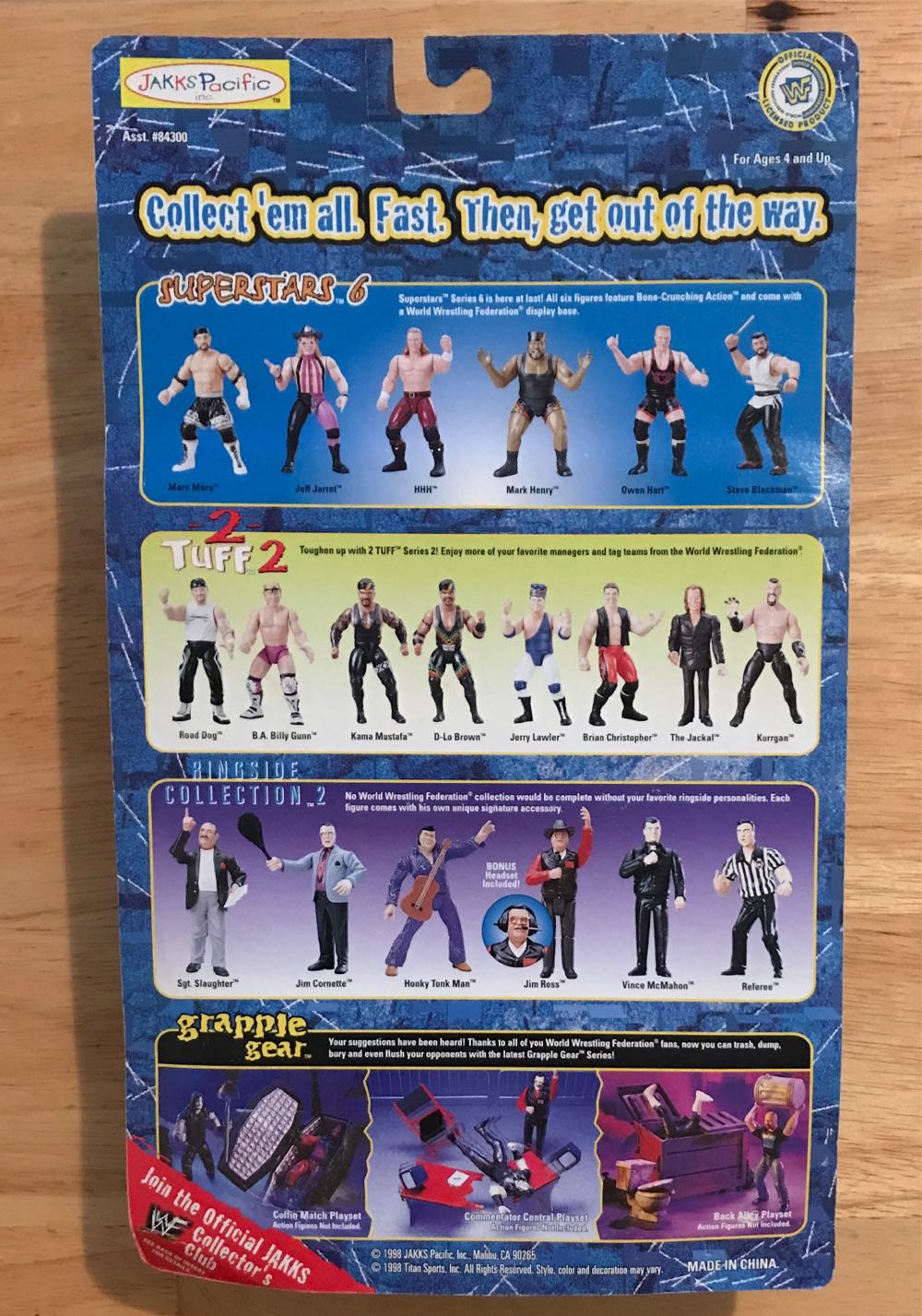 WWF Jakks Pacific BCA Superstars Series 6: HHH - WWF Jakks Pacific BCA (WWF Jakks Pacific BCA Superstars Series 6) action figure collectible [Barcode 039897843032] - Main Image 2