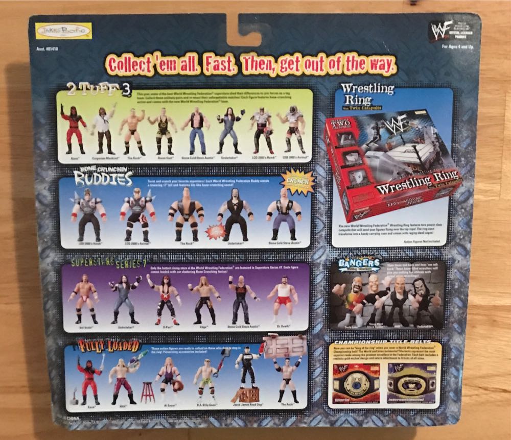 WWF Jakks Pacific BCA Wrestlemania XV 2 Tuff Series 3: Kane and Corporate Mankind - WWF Jakks Pacific BCA (WWF Jakks Pacific BCA Wrestlemania XV 2 Tuff Series 3) action figure collectible [Barcode 039897814131] - Main Image 2