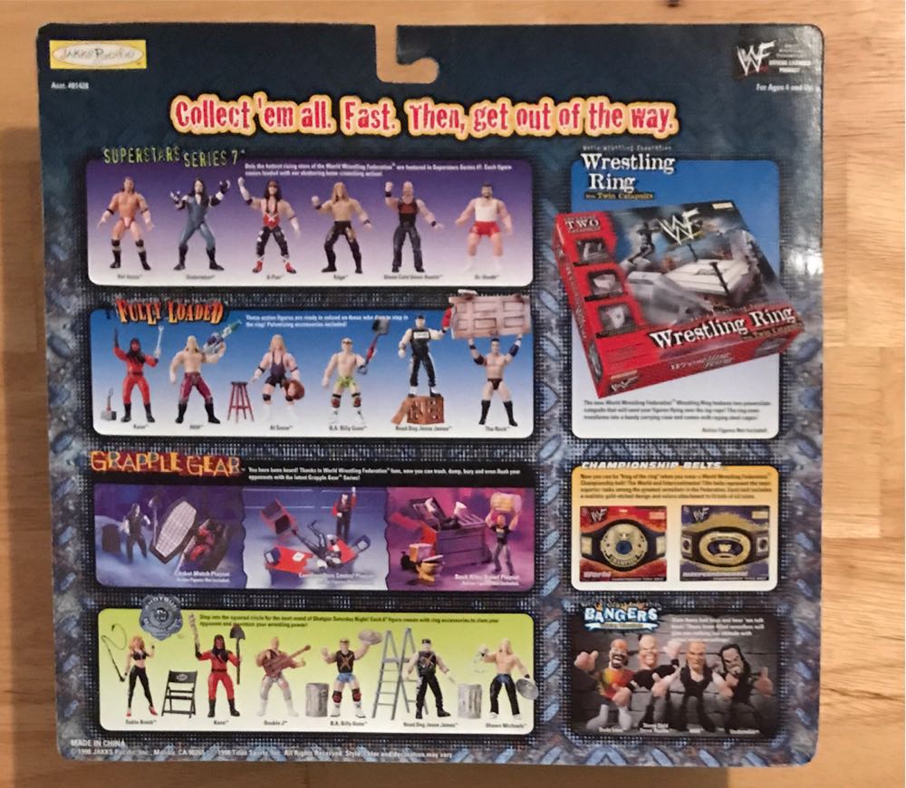 WWF Jakks Pacific BCA Toys ‘R Us Exclusive WrestleMania XV Tag Team Special Edition Series 2-pack: Mankind and Al Snow - WWF Jakks Pacific BCA (WWF Jakks Pacific BCA Toys ‘R Us Exclusive WrestleMania XV Tag Team Special Edition Series 2-pack) action figure collectible [Barcode 039897813165] - Main Image 2