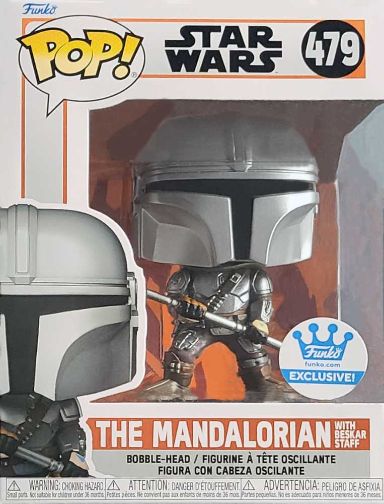 479 Mandalorian (Beskar Staff) - Funko (Star Wars) action figure collectible [Barcode 889698556880] - Main Image 1