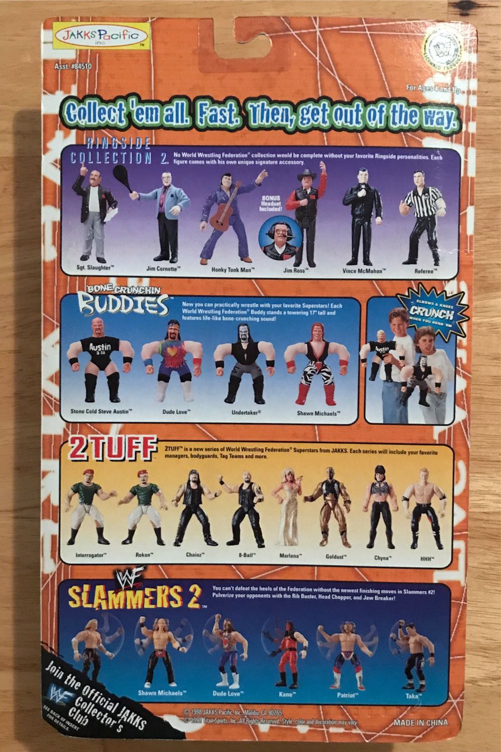 WWF Jakks Pacific BCA Live Wire Series 1: Vader - WWF Jakks Pacific BCA (WWF Jakks Pacific BCA Live Wire Series 1) action figure collectible [Barcode 039897845166] - Main Image 2