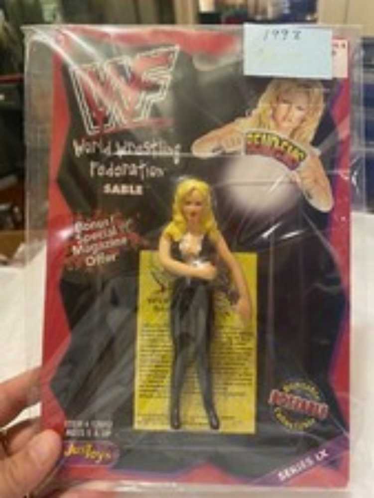 JusToys WWF Sable Bendems Women Diva Wrestling Figure Series 9 1998 - WCW JustToys Bend-Ems Series (WCW JustToys Bend-Ems Series) action figure collectible [Barcode 020616120121] - Main Image 4