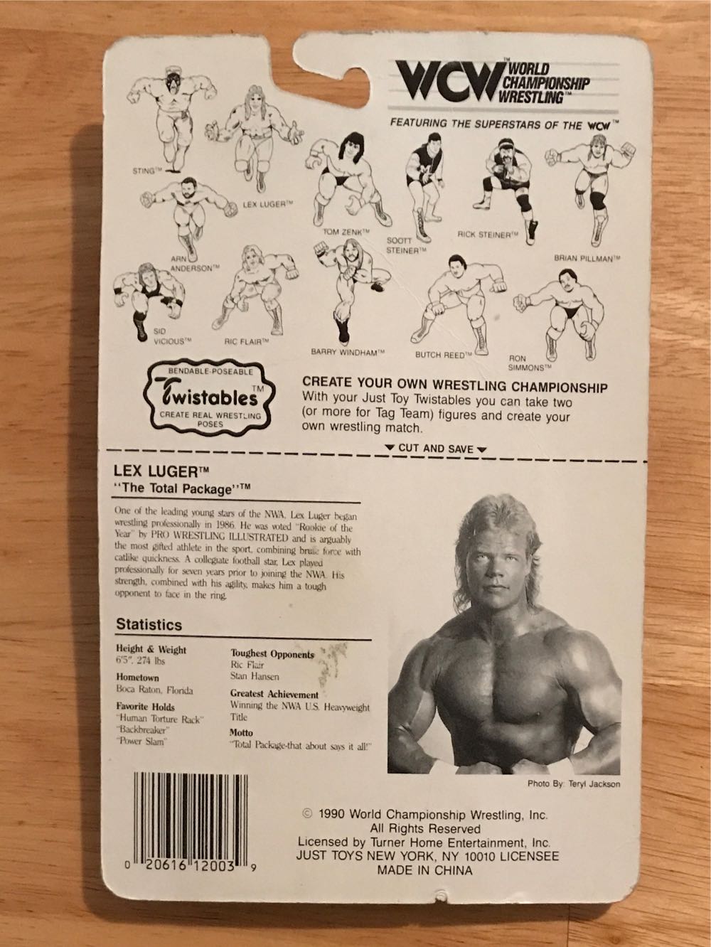 WCW JustToys Twistables Series: Lex Luger - WCW JustToys Twistables Series (WCW JustToys Twistables Series) action figure collectible [Barcode 020616120039] - Main Image 2