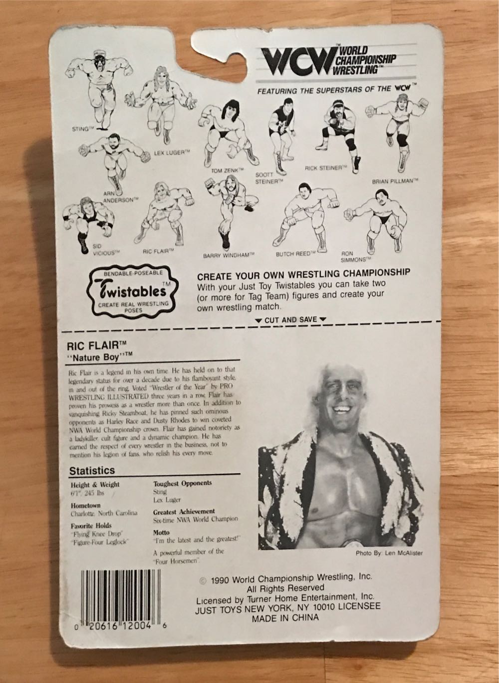 WCW JustToys Twistables Series: “Nature Boy” Ric Flair - WCW JustToys Twistables Series (WCW JustToys Twistables Series) action figure collectible [Barcode 020616120046] - Main Image 2