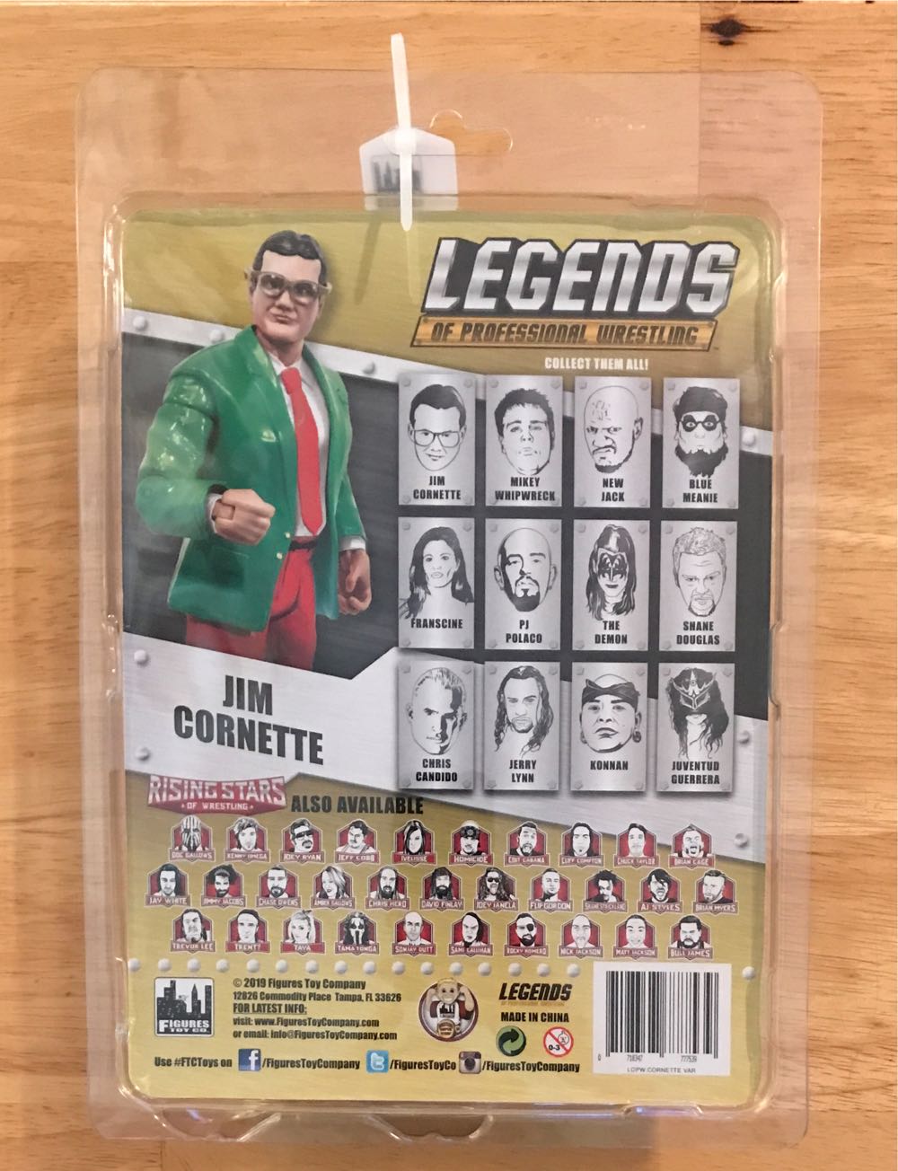 Jim Cornette - Figures Toy Co. (Figures Toy Co. Legends Of Professional Wrestling Series) action figure collectible [Barcode 718347777539] - Main Image 2