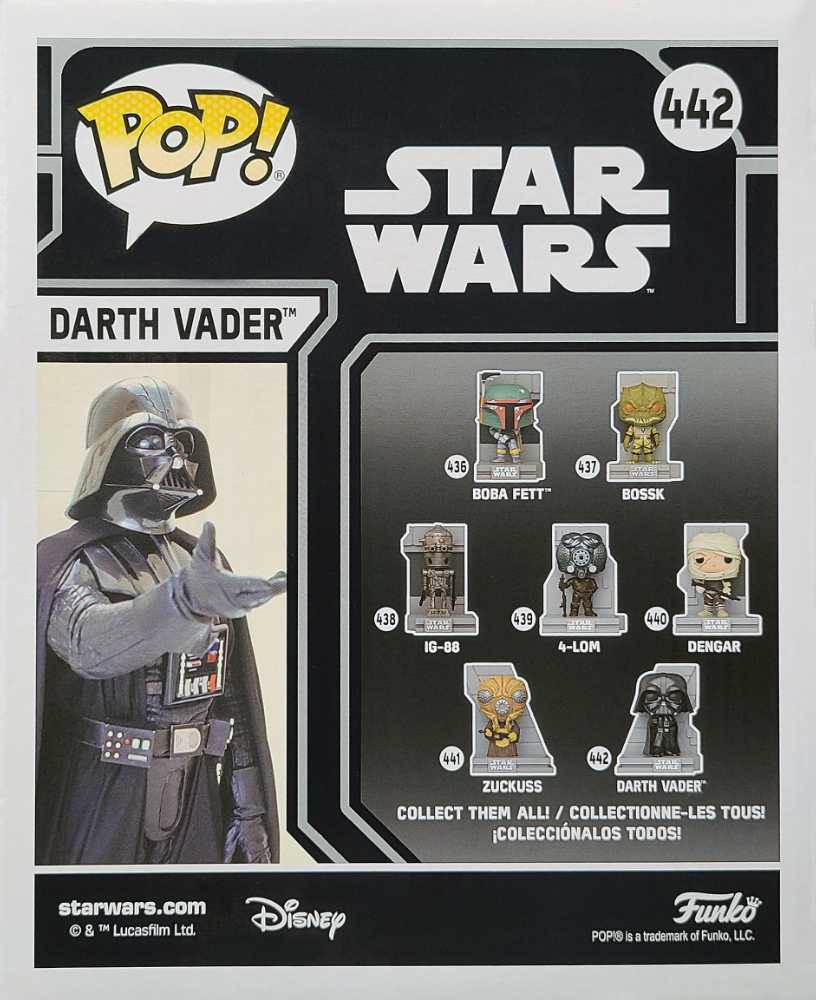 Funko Pop! Star Wars Bounty Hunter Collection Darth Vader Gamestop Exclusive #442 - Funko (Funko Pop!) action figure collectible [Barcode 889698561082] - Main Image 2