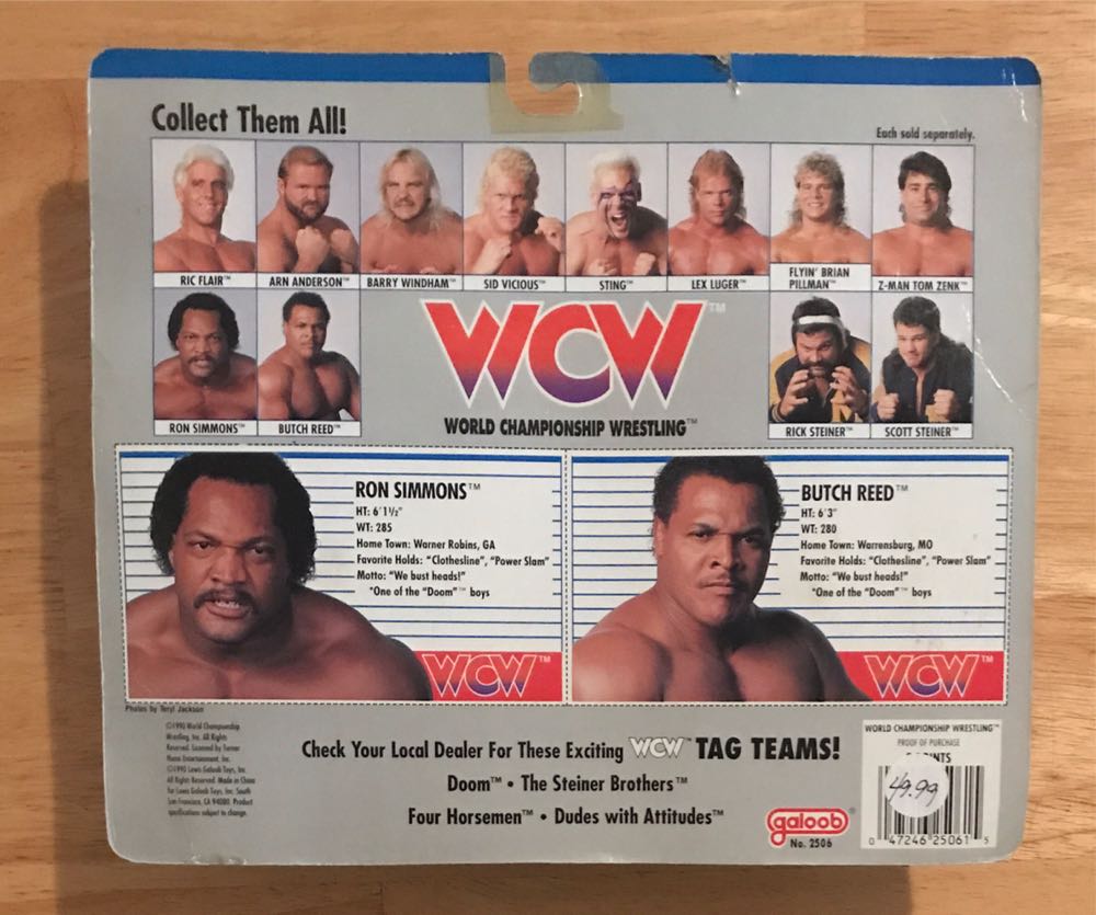 WCW Galoob Tag Team Series 1: Doom - WCW Galoob (WCW Galoob Tag Team Series 1) action figure collectible [Barcode 047246250615] - Main Image 2