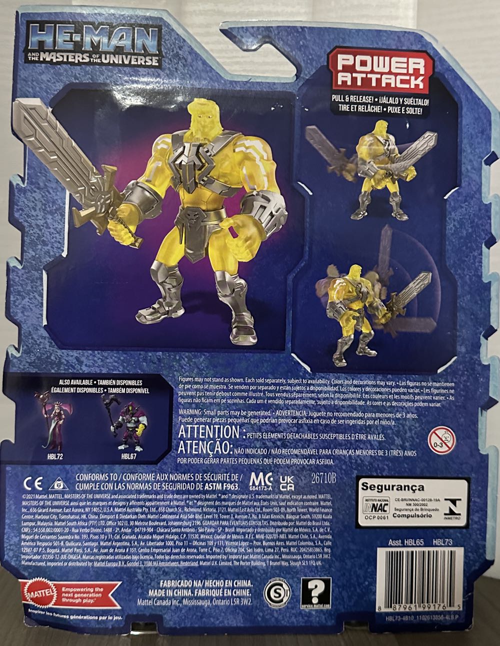 He-Man (Powers Of Grayskull) - Mattel (He-man And The Masters Of The Universe) action figure collectible [Barcode 887961991765] - Main Image 2