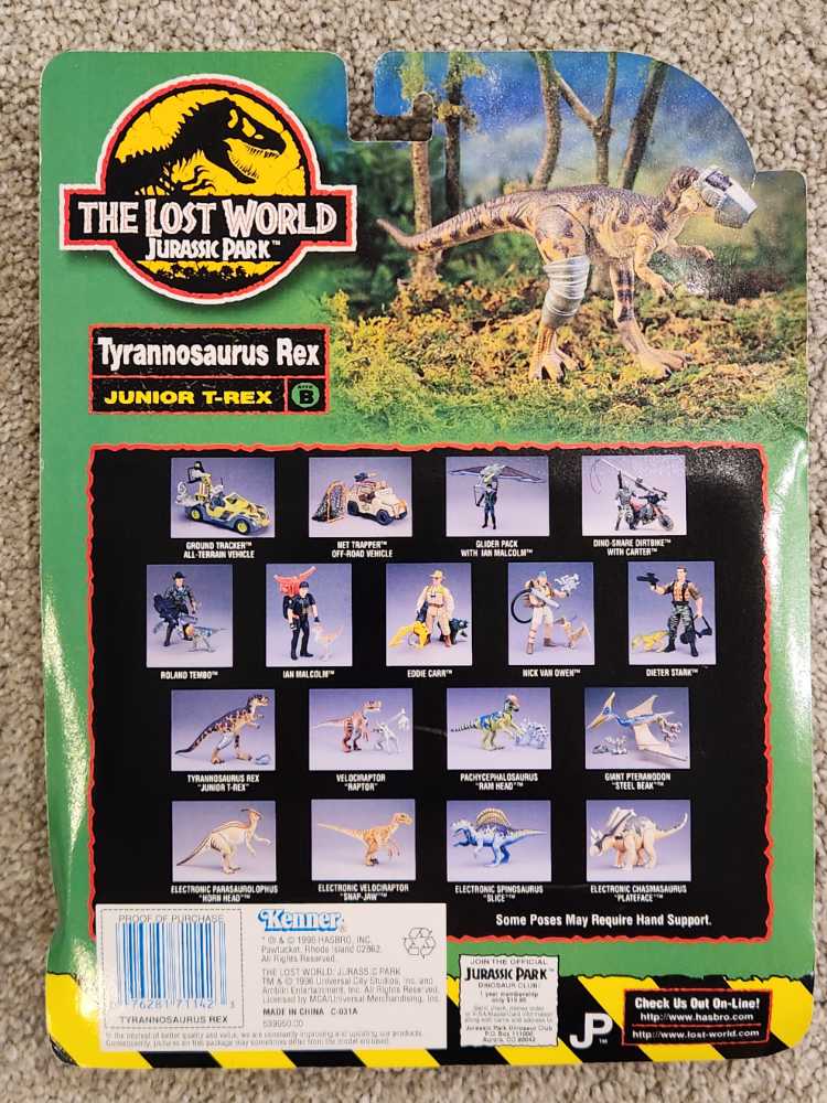 Tyrannosaurus Rex Junior T-Rex - Kenner (Jurassic Park: The Lost World) action figure collectible [Barcode 076281711423] - Main Image 2