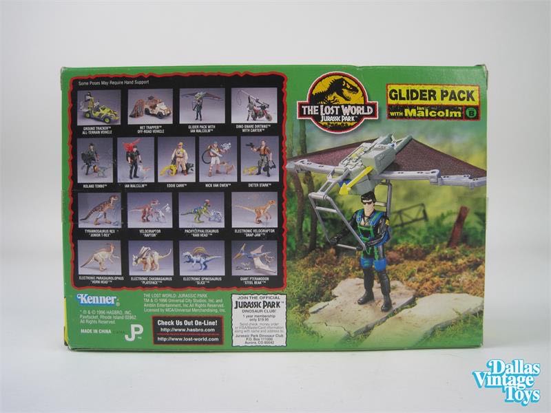 Glider Pack (With Ian Malcolm) - Kenner (Jurassic Park: The Lost World) action figure collectible [Barcode 076281711140] - Main Image 2