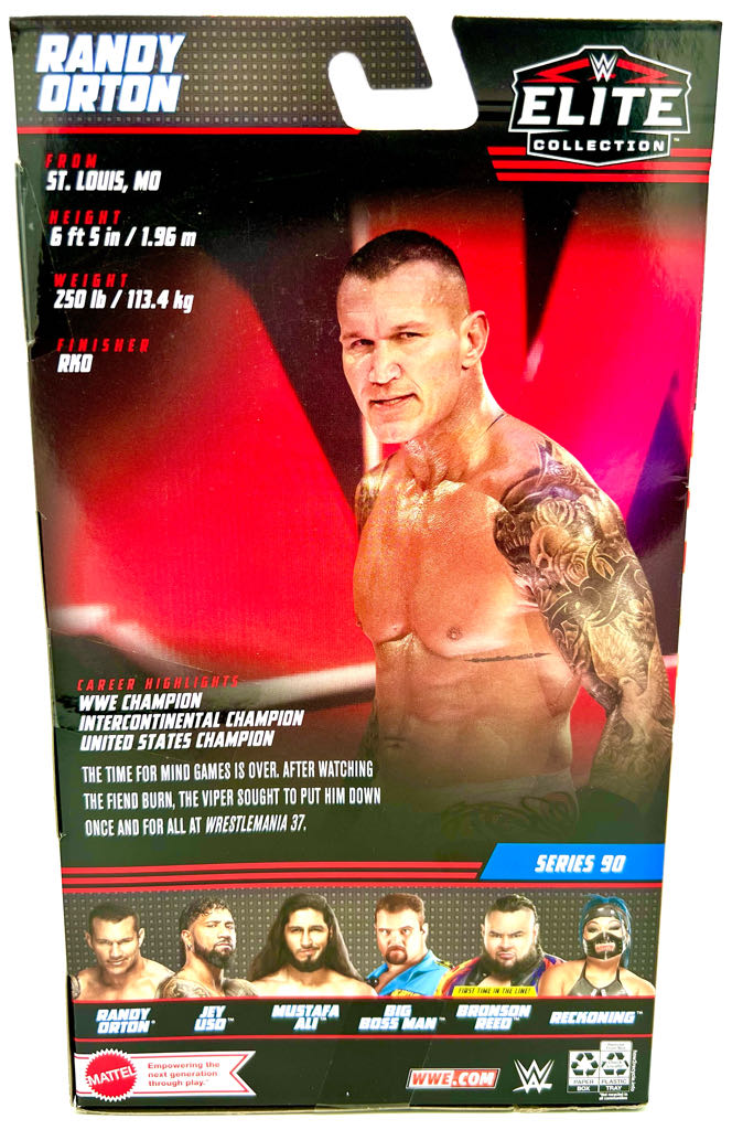 Randy Orton - Mattel Wwe (WWE Elite 90) action figure collectible [Barcode 194735021987] - Main Image 2
