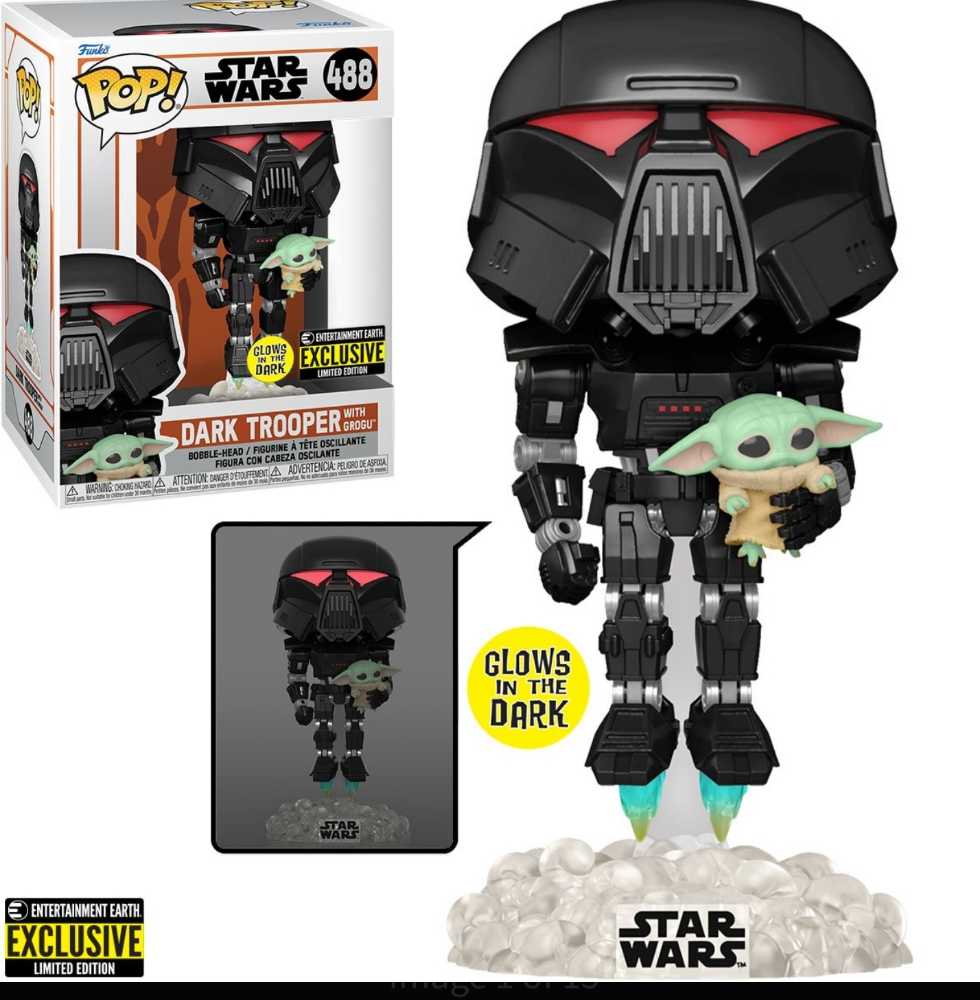 Dark Trooper With Grogu - Funko (Star Wars) action figure collectible [Barcode 889698582865] - Main Image 4