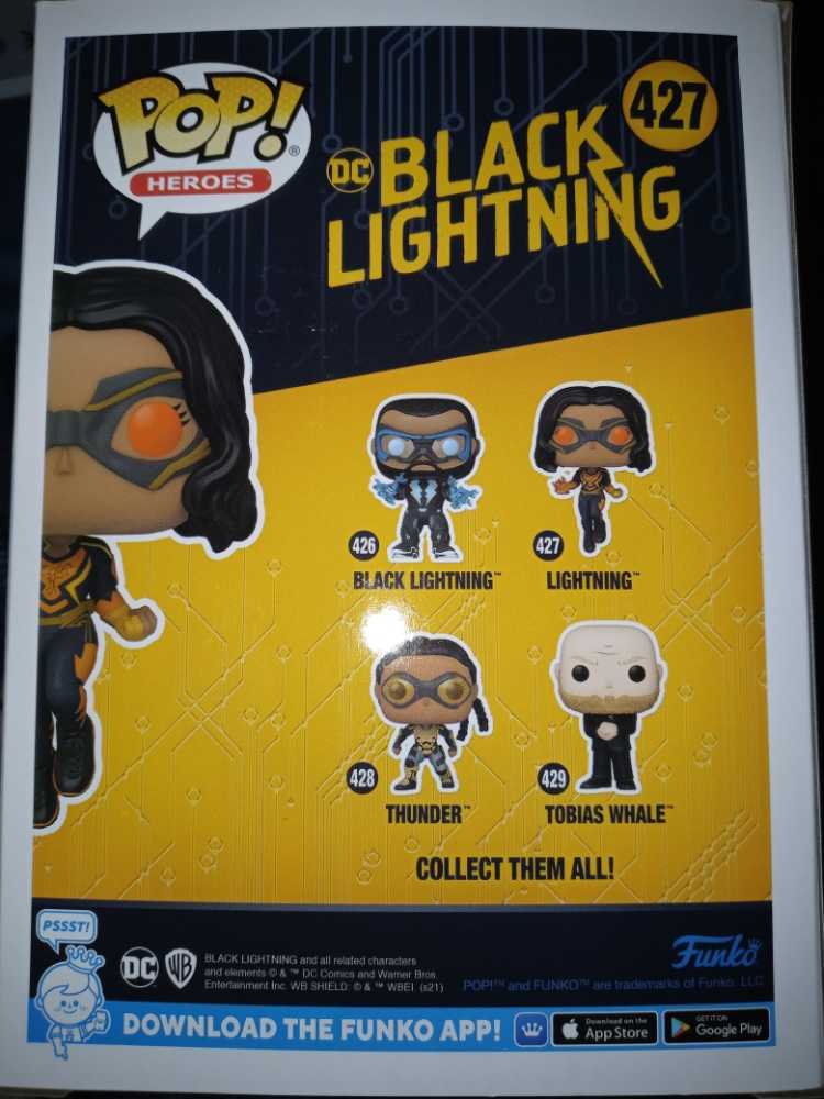 Black Lightning: Lightning #427 - Funko (Black Lightning TV Show) (Black Lightning TV Series) action figure collectible [Barcode 889698575904] - Main Image 2