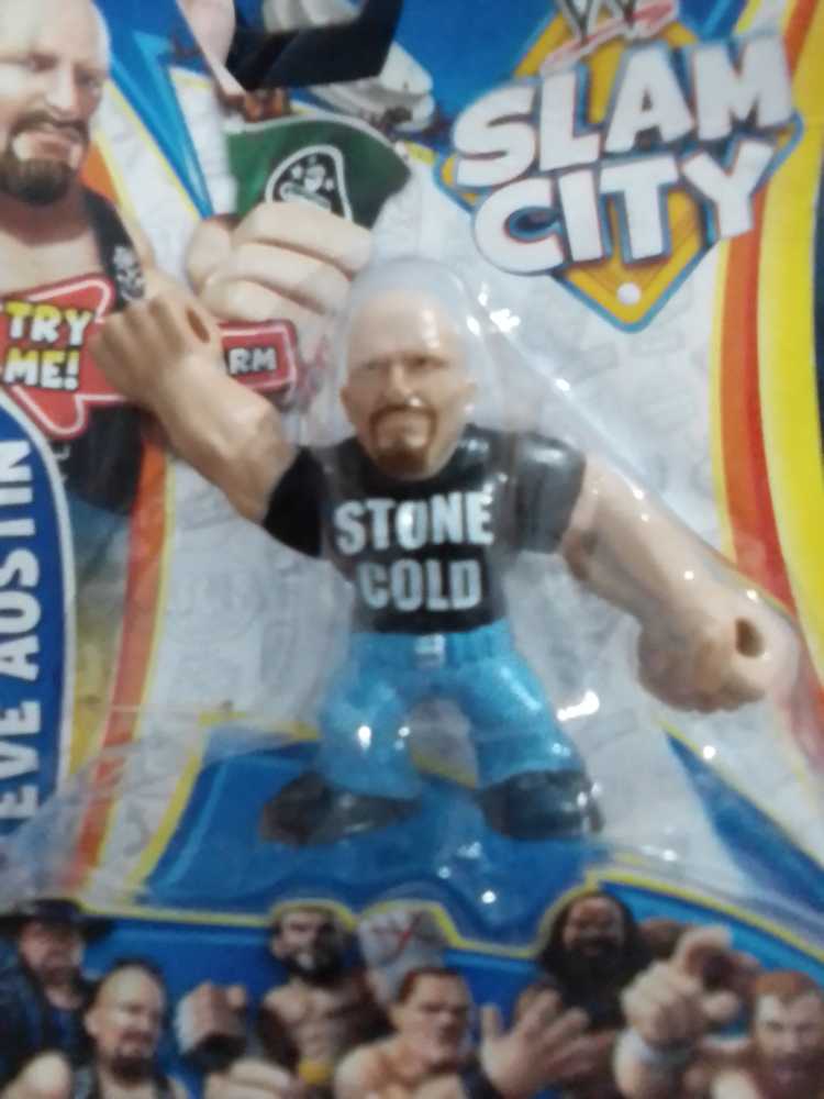 WWE Slam City - Stone Cold Steve Austin  action figure collectible [Barcode 746775341206] - Main Image 2