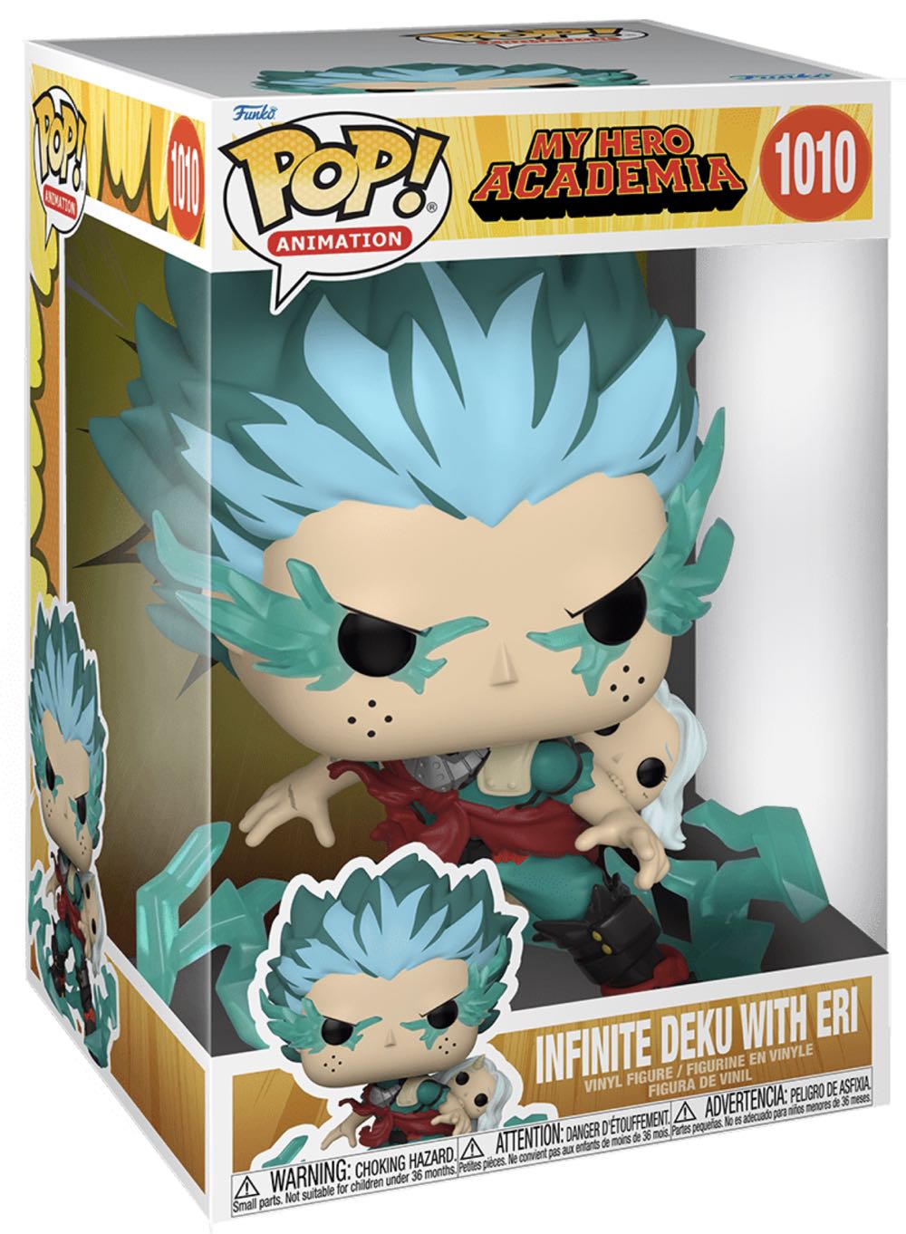 Infinite Deku With Eri (My Hero Academia) 1010 “super Sized Pop” - Funko Pop Animation (My Hero Academia) action figure collectible [Barcode 889698519014] - Main Image 2