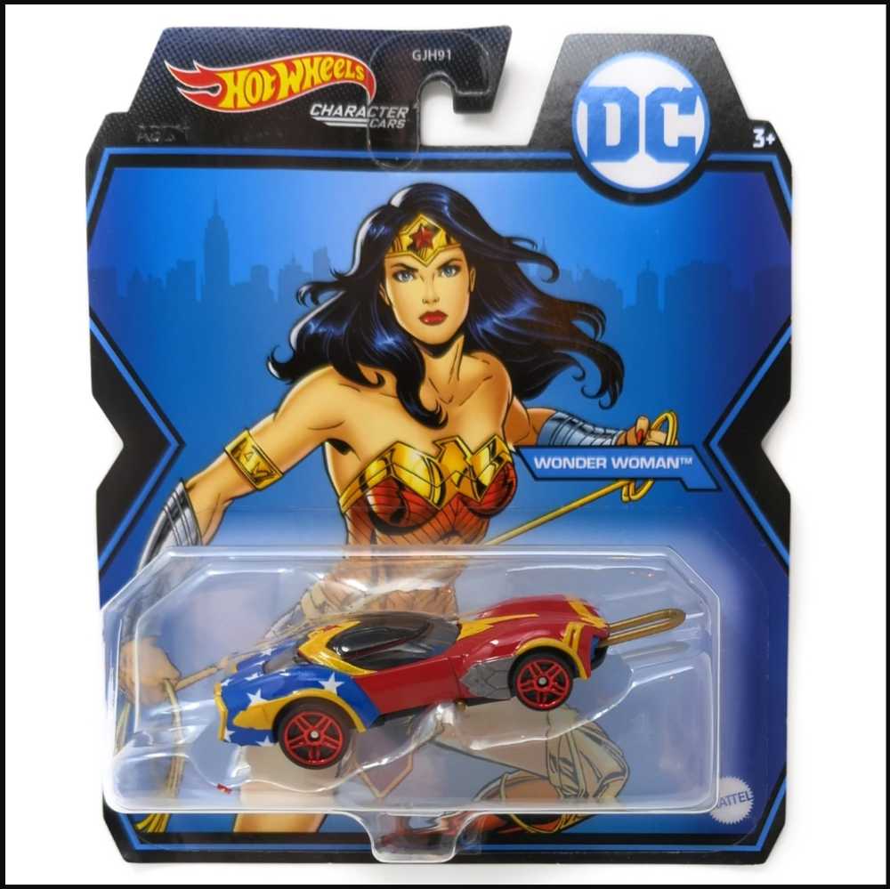 Hot Wheels DC Universe Vehicle - Wonder Woman 2022 - Hot Wheels from Mattel (DC Comic Hotwheels) action figure collectible [Barcode 887961966954] - Main Image 4