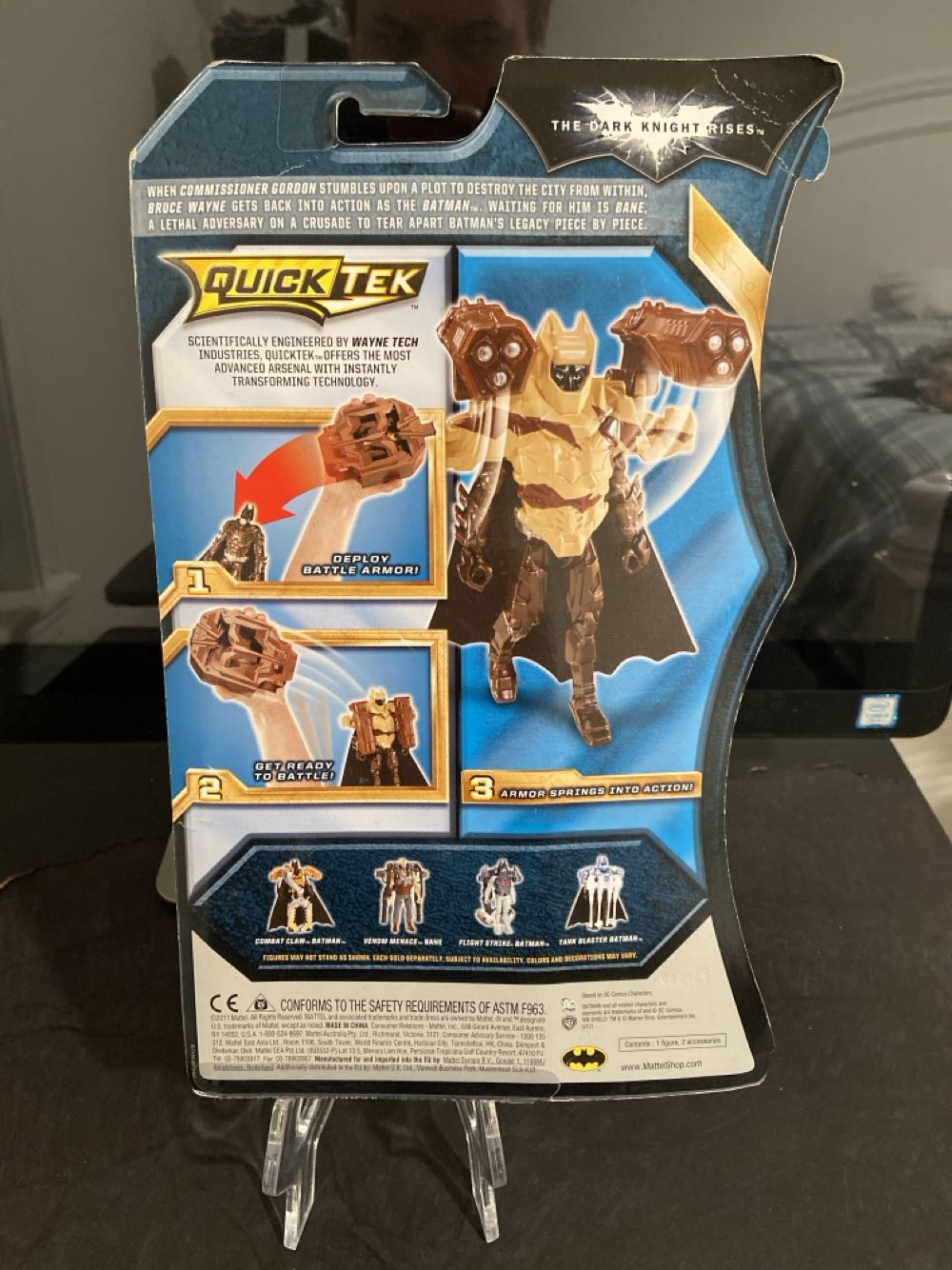 Deluxe Missile Armor Batman - Mattel (Batman: The Dark Knight Rises (Quick-Tek)) action figure collectible [Barcode 746775112912] - Main Image 2