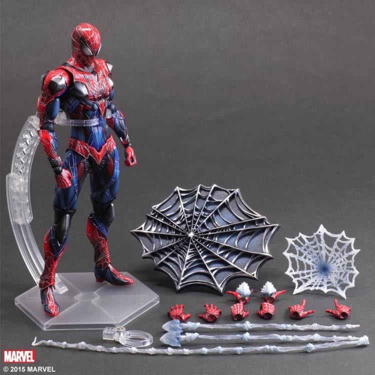 Spider-Man. Square Enix Marvel Comics: Variant Play Arts Kai Spider-man Action Figure - Square Enix Products (Marvel Universe Variant Play Arts Kai) action figure collectible [Barcode 662248816302] - Main Image 3
