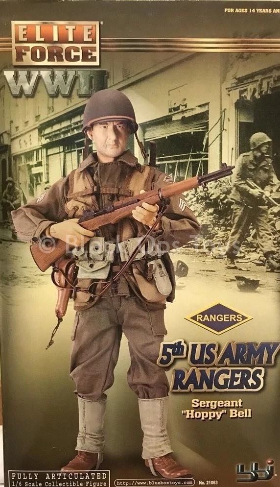 Elite Force Wwii 5th Us Army Rangers Sergeant “Hoppy” Bell - Blueboxtoys (1/6 Scale Collectibles) action figure collectible [Barcode 021105210637] - Main Image 2