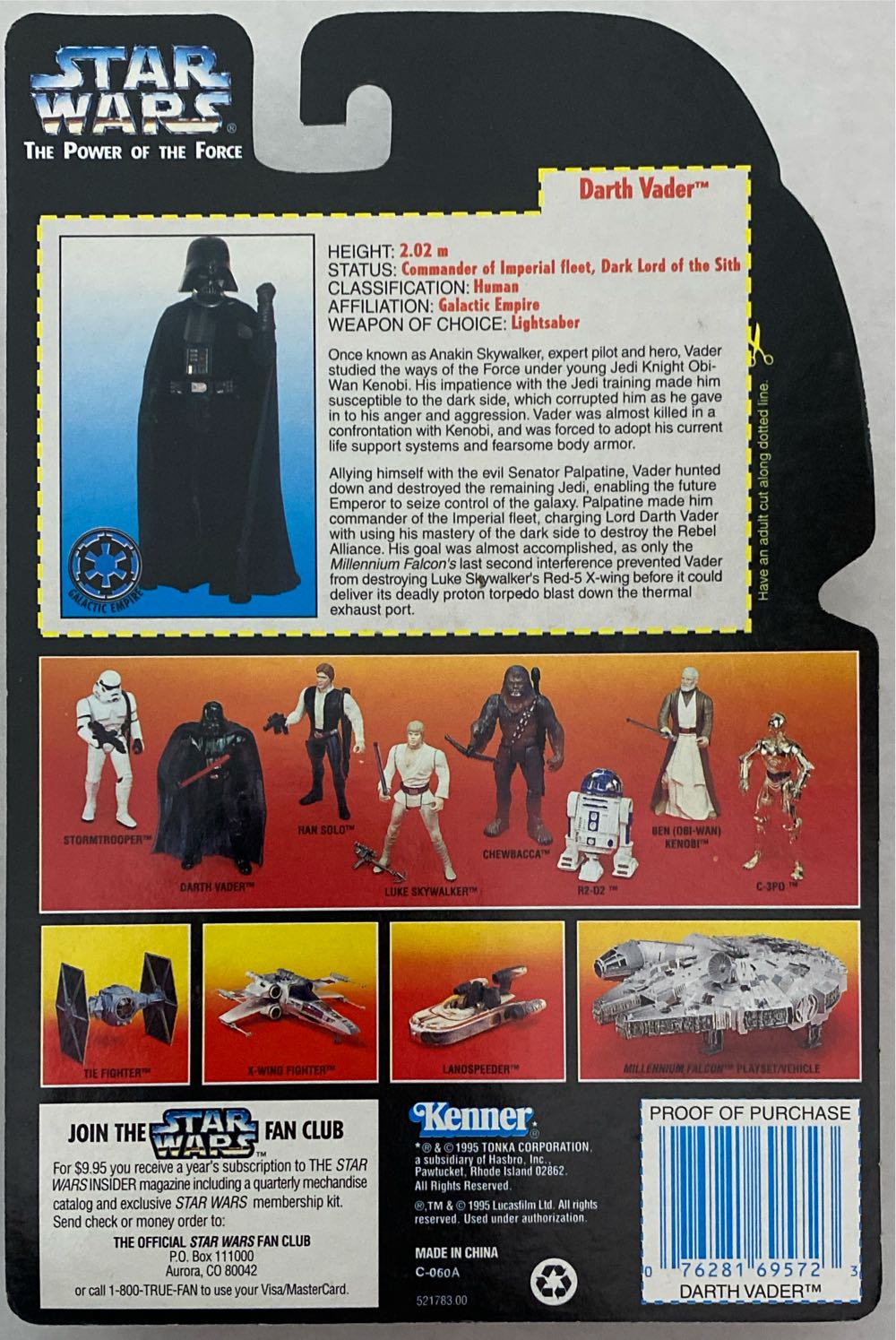 Darth Vader - Hasbro (Star Wars: Episode IV - A New Hope) action figure collectible [Barcode 076281695723] - Main Image 2