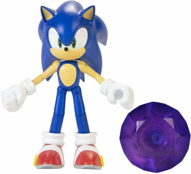 Sonic With Purple Emerald - Jakks Pacific (Modern Style) action figure collectible [Barcode 192995406971] - Main Image 3