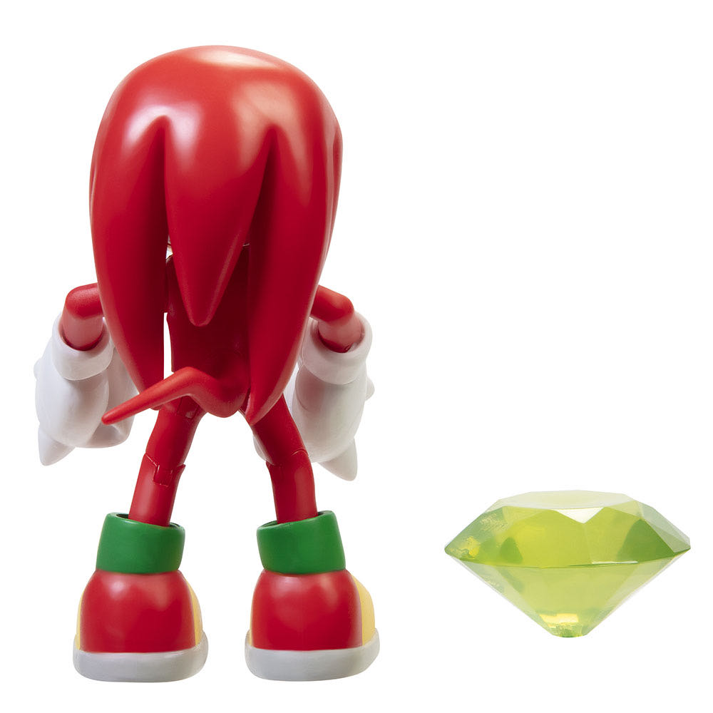 Knuckles With Green Emerald - Jakks Pacific (Modern Style) action figure collectible [Barcode 192995403895] - Main Image 3