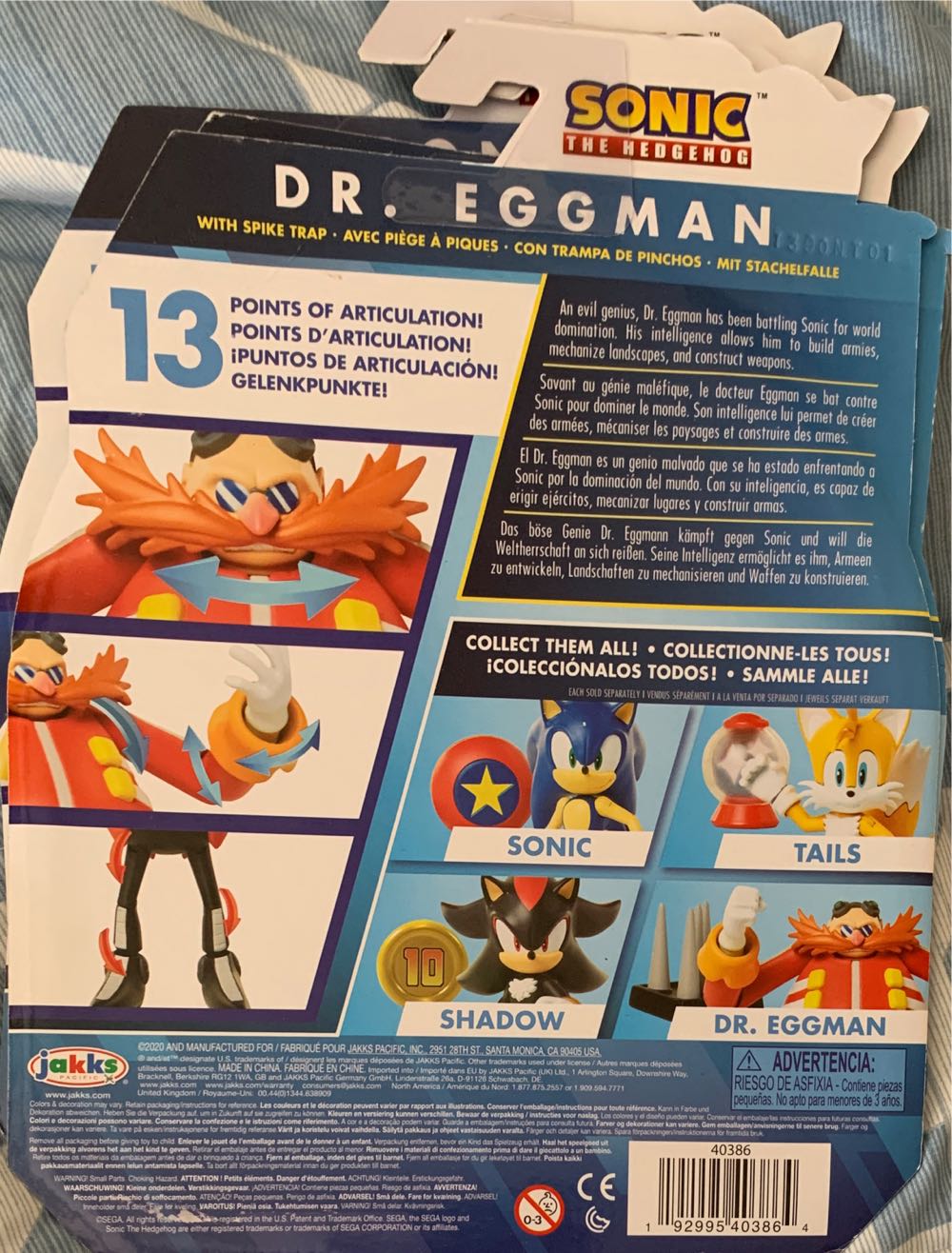 Dr. Eggman With Spike Trap - Jakks Pacific (Modern Style) action figure collectible [Barcode 192995403864] - Main Image 4