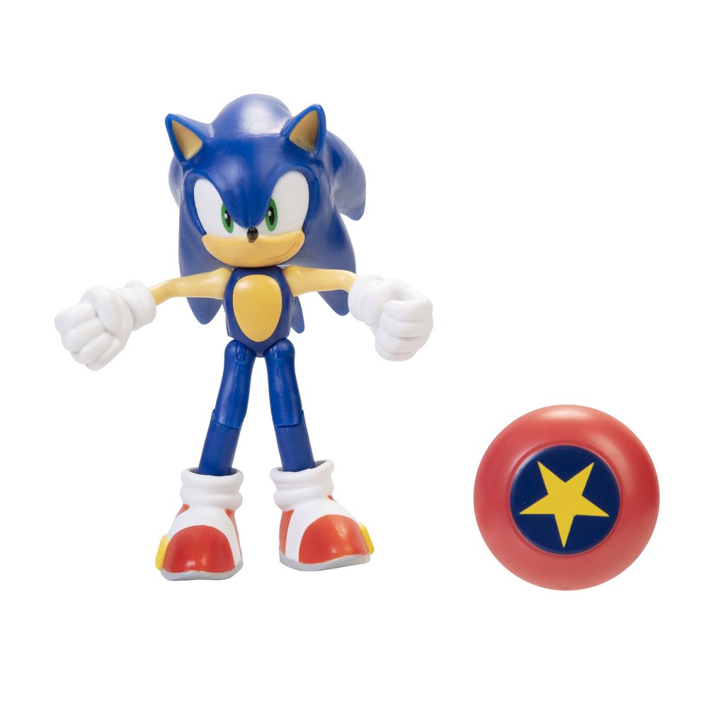 Sonic With Star Spring (Jakks) Wave 9 - Jakks Pacific (Modern Style) action figure collectible [Barcode 192995403840] - Main Image 3