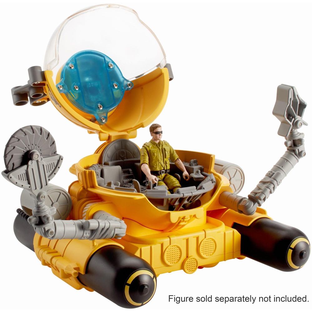 Deep-dive Submarine Vehicle - Matchbox (Jurassic World Vehiculos) action figure collectible [Barcode 887961589764] - Main Image 3