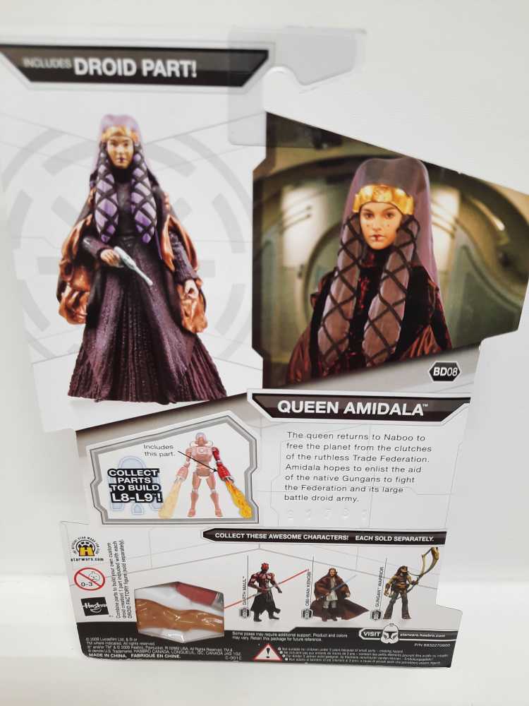 Legacy BD08 - Queen Amidala (Traveling Gown) - Hasbro (Star Wars - Legacy Collection) action figure collectible [Barcode 653569430124] - Main Image 2