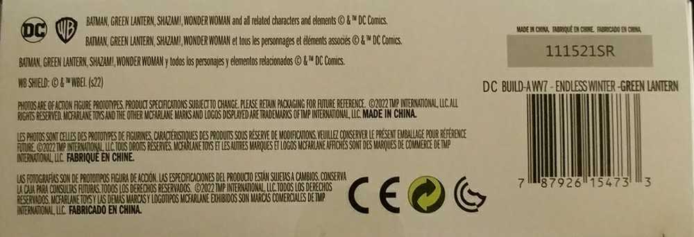 Green Lantern - John Stewart - McFarlane Toys (Justice League: Endless Winter) action figure collectible [Barcode 787926154733] - Main Image 4