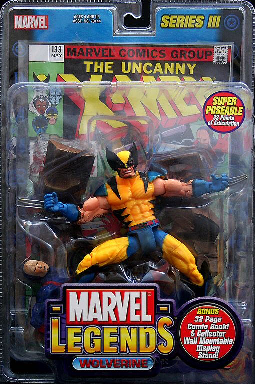 Mavel Legends Wolverine Series 3 - ToyBiz - Marvel action figure collectible - Main Image 3