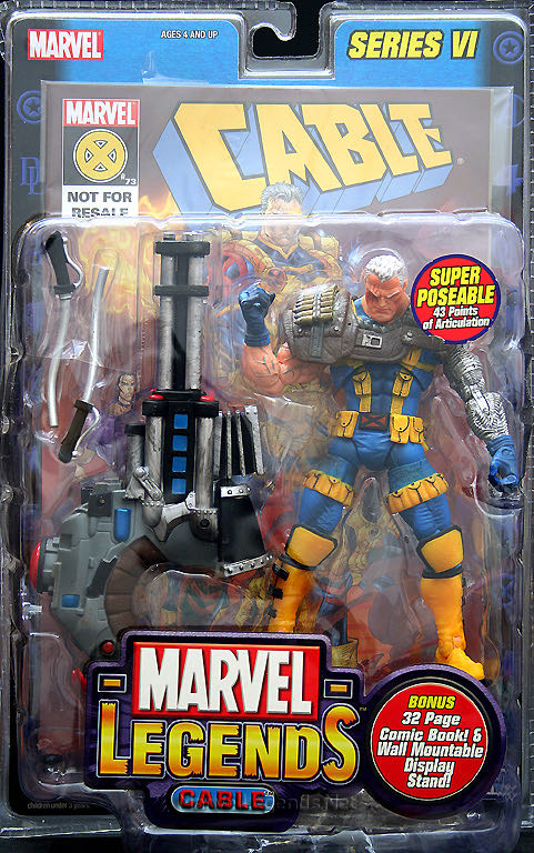 Marvel Legends Cable Series 6 - ToyBiz - Marvel action figure collectible - Main Image 3