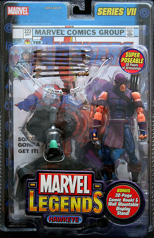 (Loose) Marvel Legends Hawkeye Series 7 - ToyBiz - Marvel action figure collectible - Main Image 4