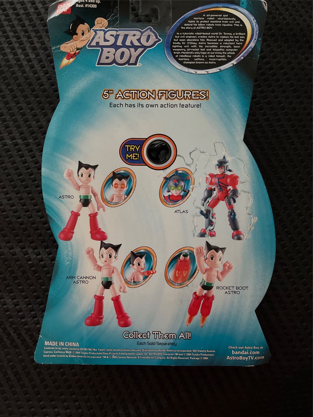 Astro Boy - Ban Dai (Cartoon Nerwork) action figure collectible [Barcode 045557143015] - Main Image 2