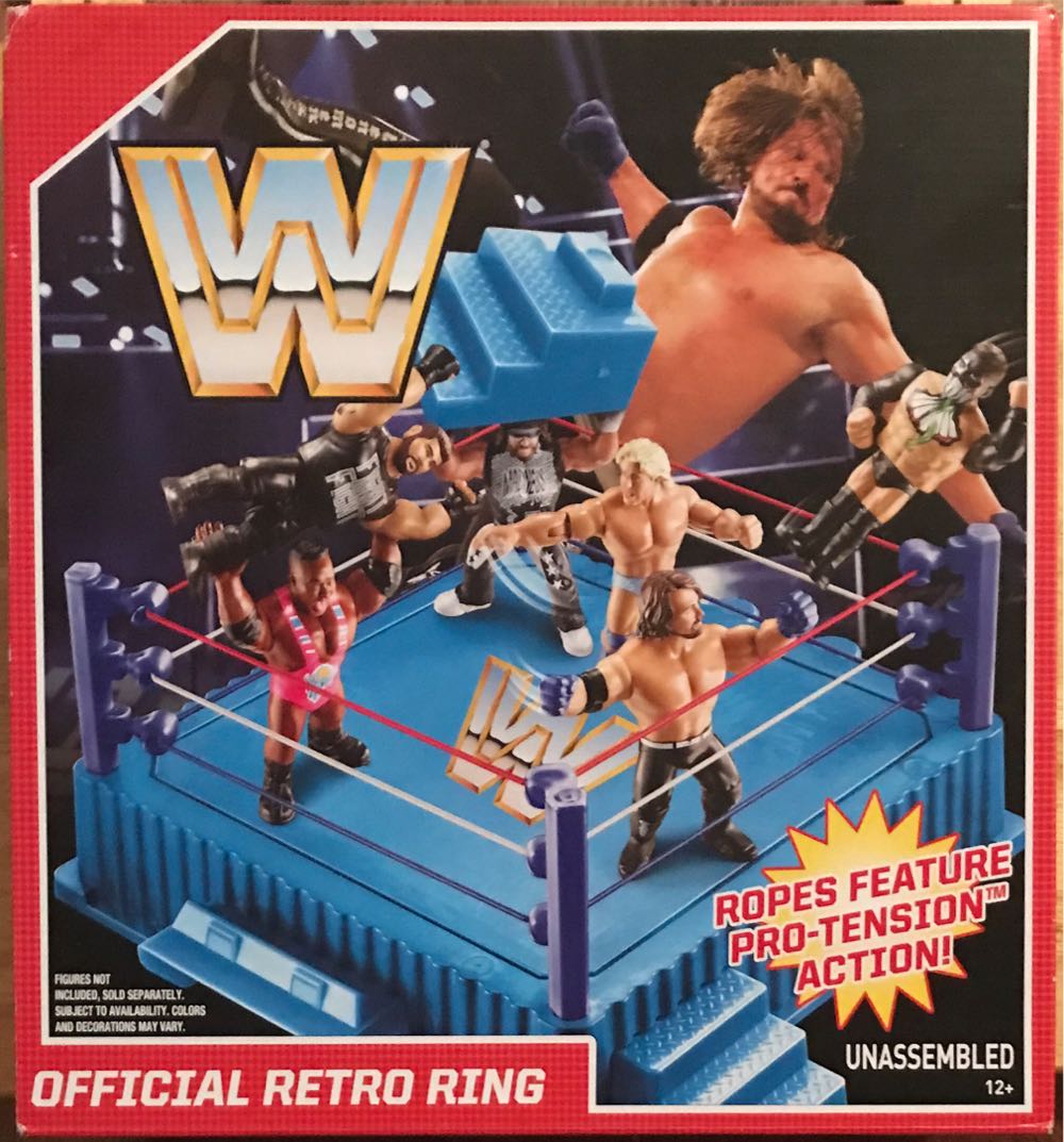 WWE Mattel Retro Ring - Mattel (WWE Retro Ring) action figure collectible [Barcode 887961574180] - Main Image 1