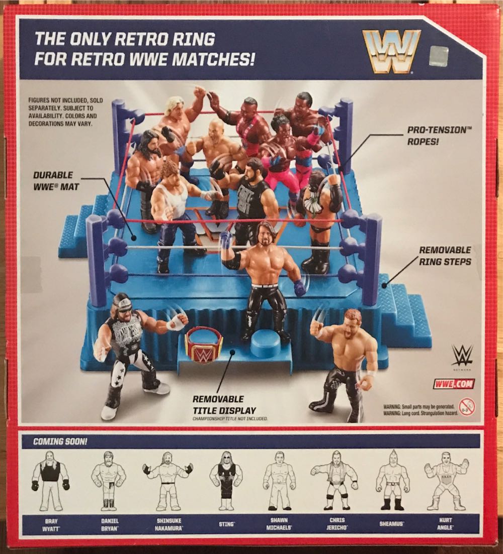 WWE Mattel Retro Ring - Mattel (WWE Retro Ring) action figure collectible [Barcode 887961574180] - Main Image 2