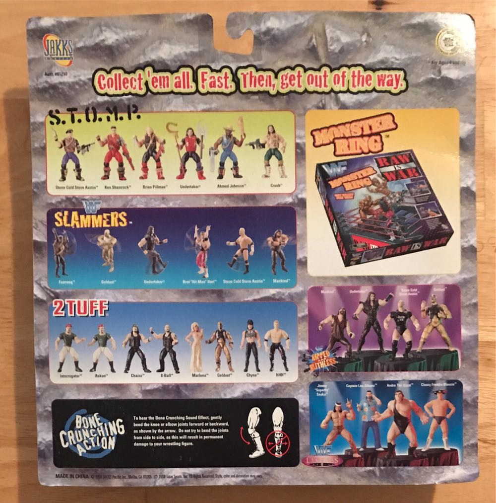 D. O. A. Chainz & 8-Ball - Jakks Pacific (WWF Jakks Pacific BCA 2 Tuff Series 1) action figure collectible [Barcode 039897812137] - Main Image 2